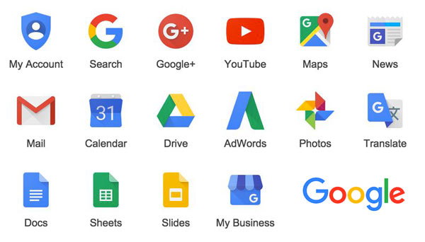 تغییر آیکون های گوگل با لوگو