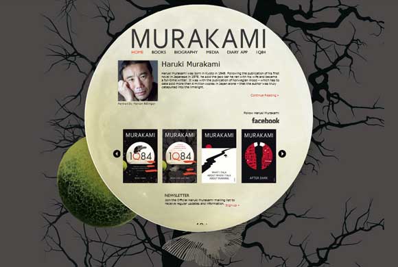 نمونه سایت نویسندگان - Murakami