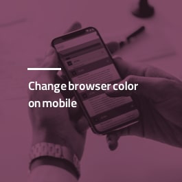 تغییر رنگ مرورگر در موبایل