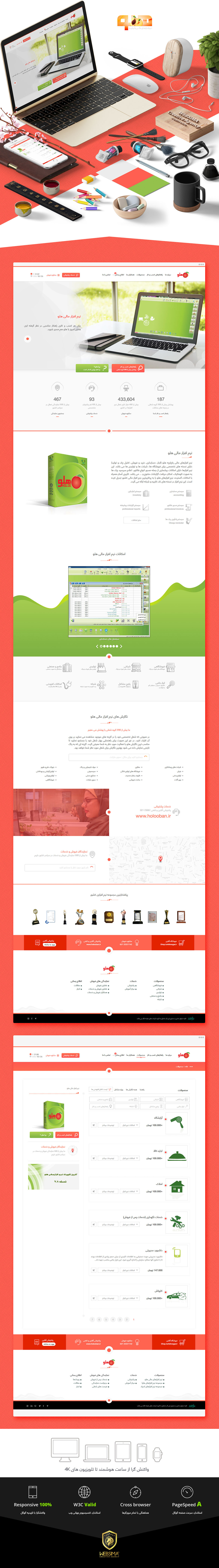طراحی سایت نرم افزار مالی هلو