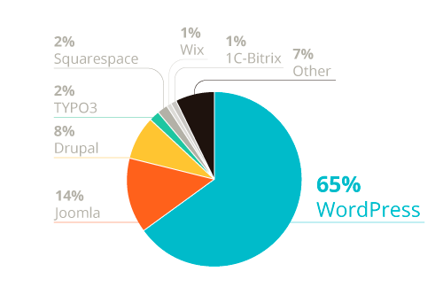 درصد استفاده از طراحی سایت اختصاصی یا وردپرس