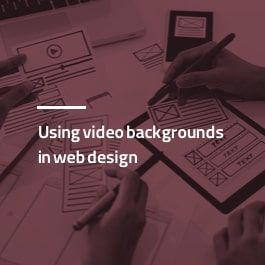 استفاده از ویدئو بک گراند در طراحی سایت